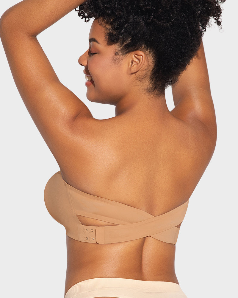 Soutien Bandeau com Fecho Lateral e Efeito Antideslizante