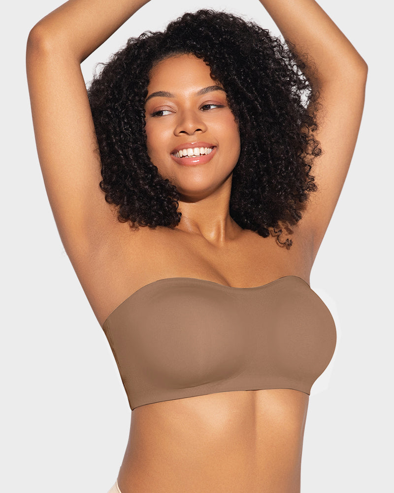 Soutien Bandeau com Fecho Lateral e Efeito Antideslizante