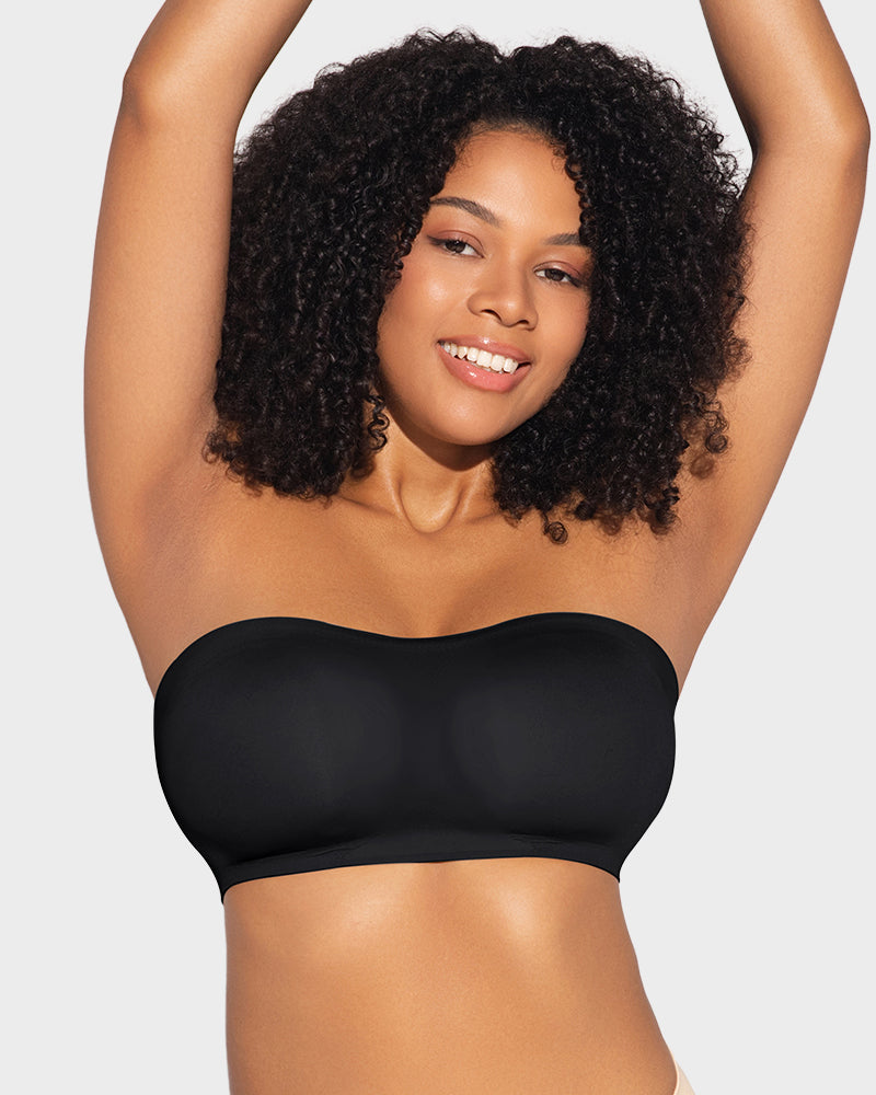 Soutien Bandeau com Fecho Lateral e Efeito Antideslizante