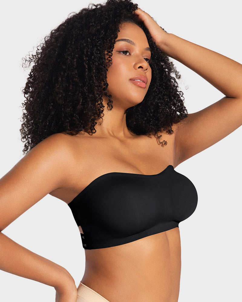 Soutien Bandeau com Fecho Lateral e Efeito Antideslizante