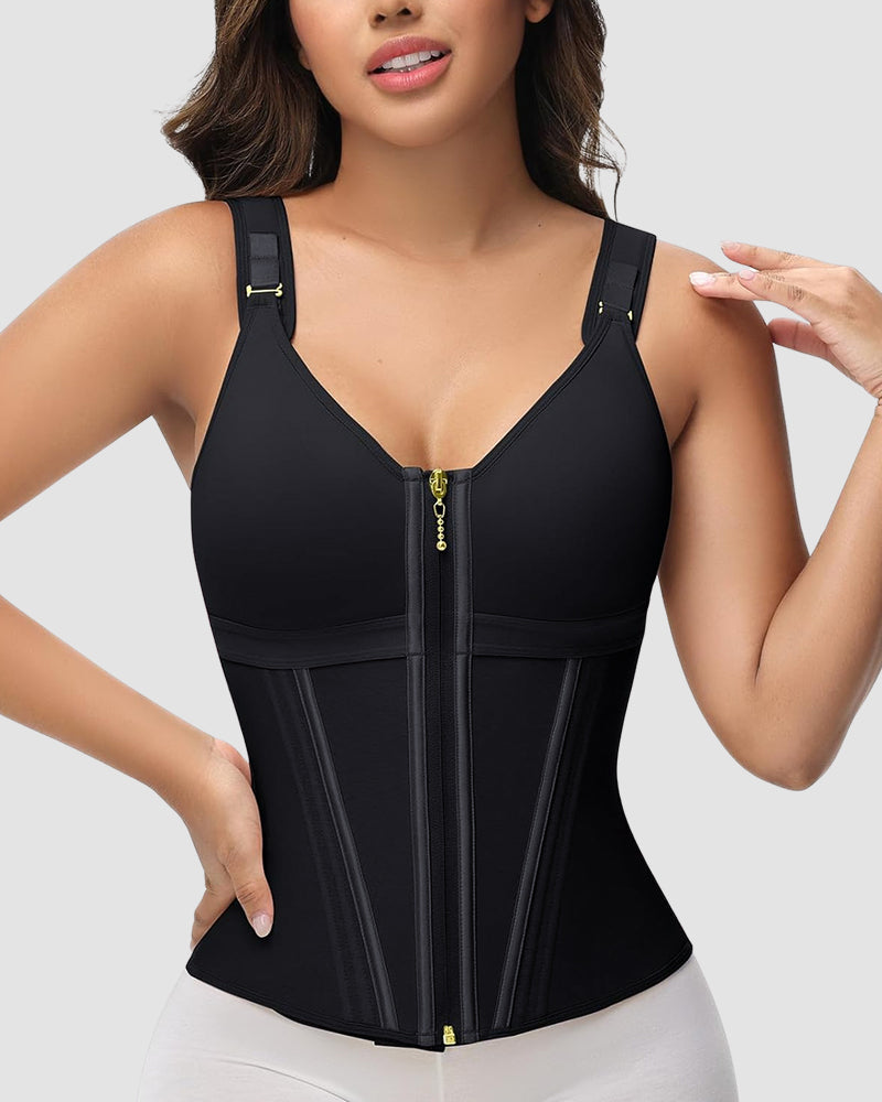 Cinta Modeladora de Duas Camadas com Suporte e Sutiã Integrado