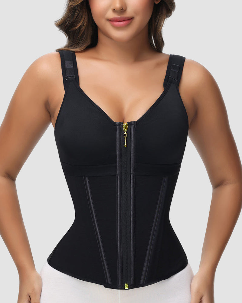 Cinta Modeladora de Duas Camadas com Suporte e Sutiã Integrado