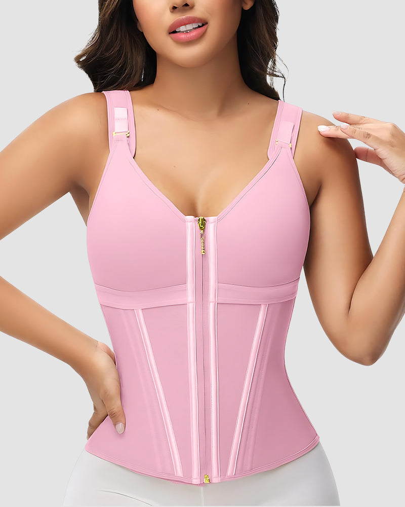 Cinta Modeladora de Duas Camadas com Suporte e Sutiã Integrado