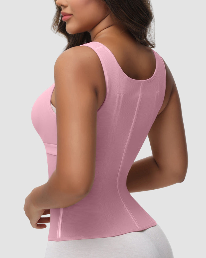 Cinta Modeladora de Duas Camadas com Suporte e Sutiã Integrado