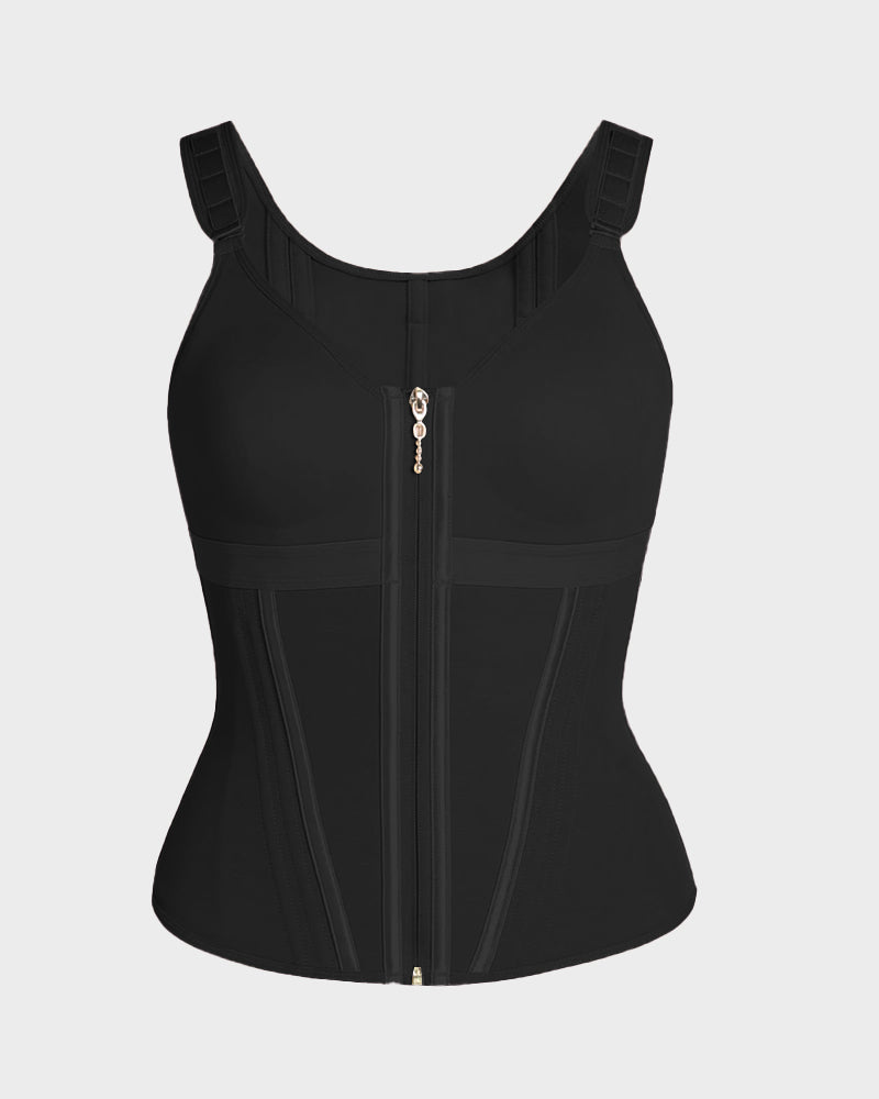 Cinta Modeladora de Duas Camadas com Suporte e Sutiã Integrado
