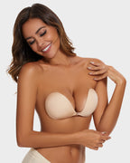 Sutiã Push-Up Invisível com Fecho Frontal (2 Pares)
