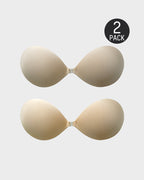 Sutiã Push-Up Invisível com Fecho Frontal (2 Pares)