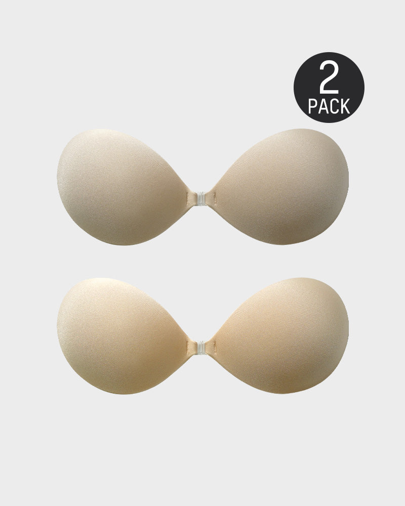 Sutiã Push-Up Invisível com Fecho Frontal (2 Pares)