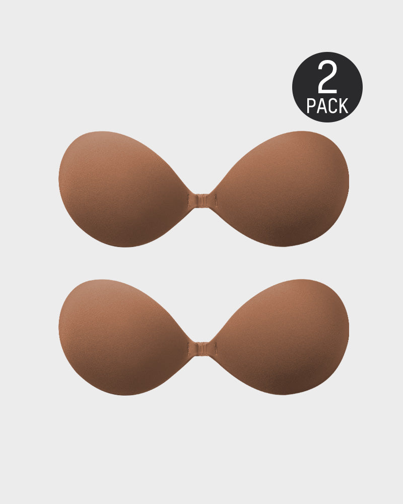 Sutiã Push-Up Invisível com Fecho Frontal (2 Pares)