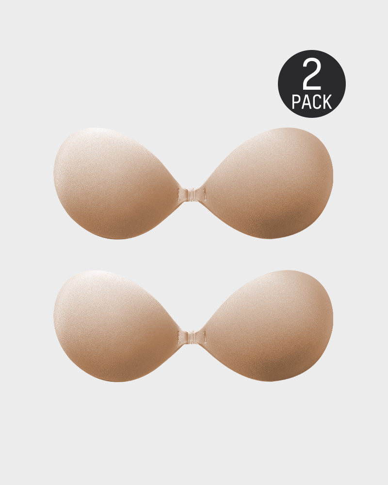 Sutiã Push-Up Invisível com Fecho Frontal (2 Pares)