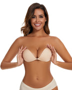 Sutiã Push-Up Invisível com Fecho Frontal (2 Pares)