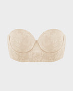 Soutien Longline Sem Alças com Aros e Renda Suave