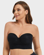 Soutien Longline Sem Alças com Aros e Renda Suave