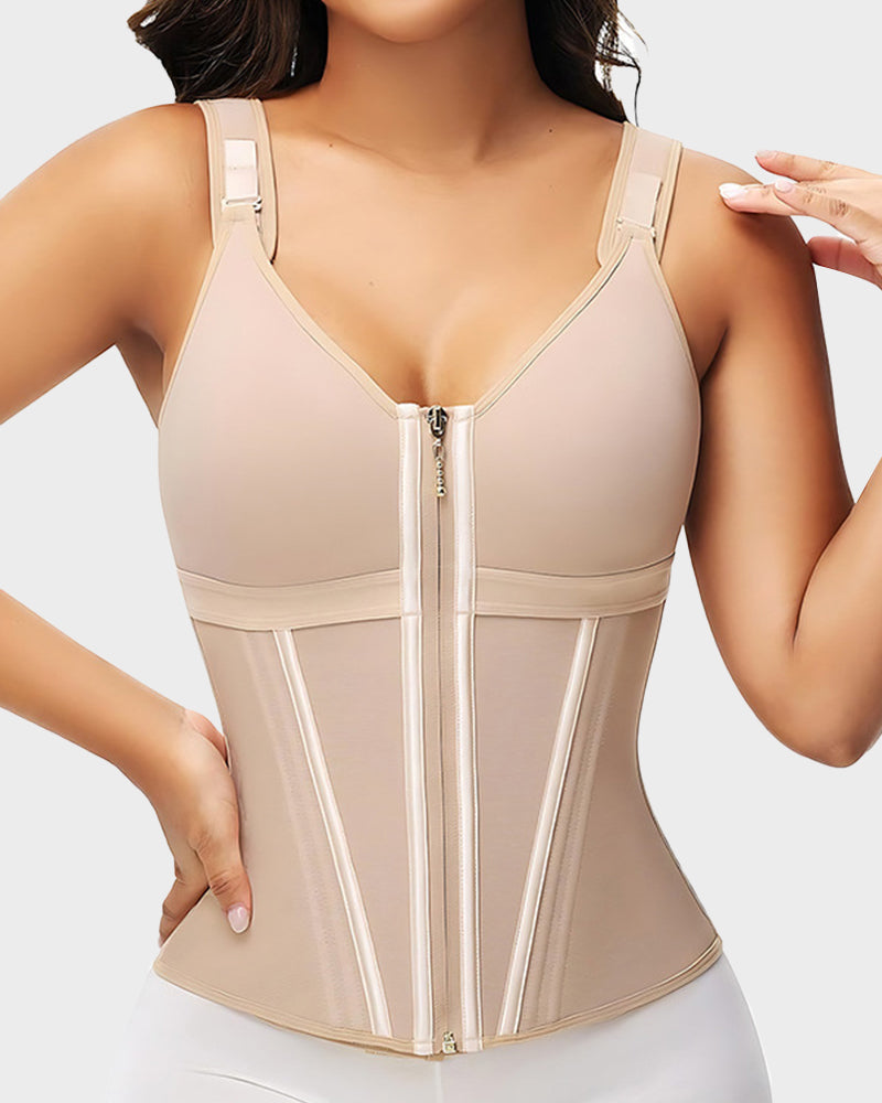 Cinta Modeladora de Duas Camadas com Suporte e Sutiã Integrado