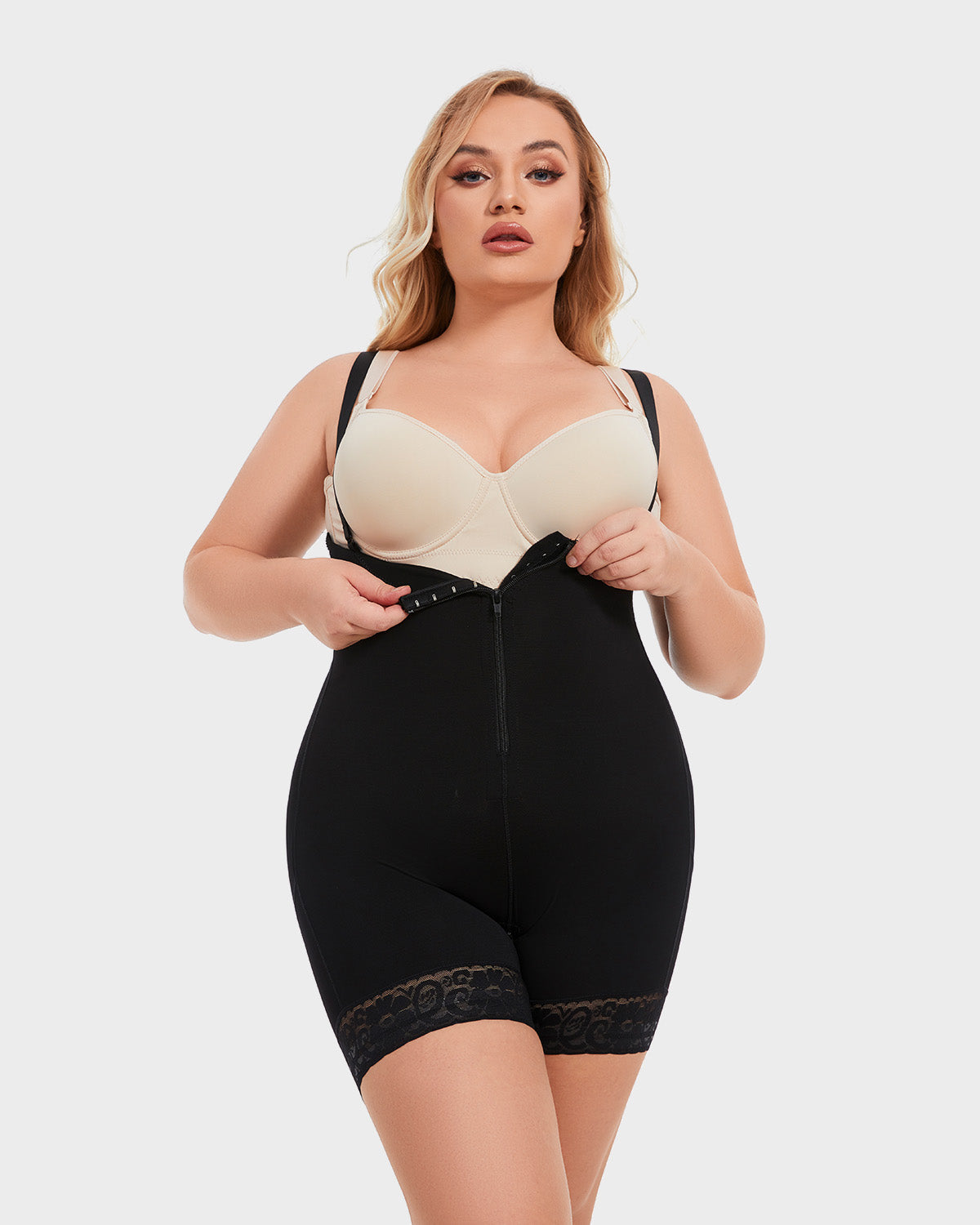 Body Modelador com Abertura no Peito e Controlo de Abdómen