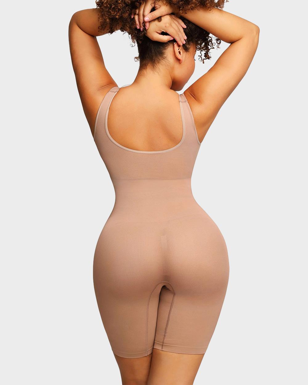 Body Modelador Sem Costuras até Meio da Coxa