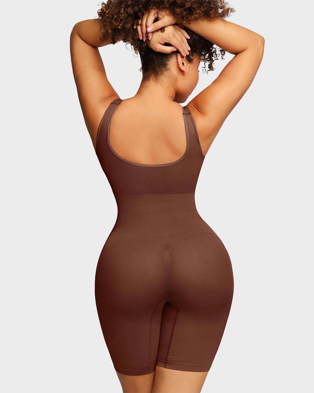 Body Modelador Sem Costuras até Meio da Coxa