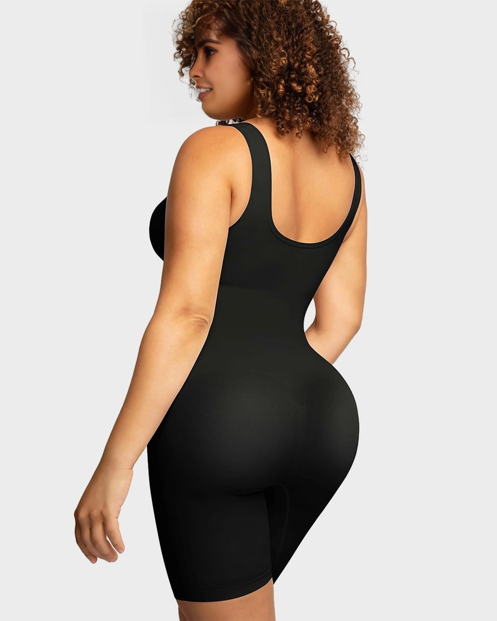 Body Modelador Sem Costuras até Meio da Coxa