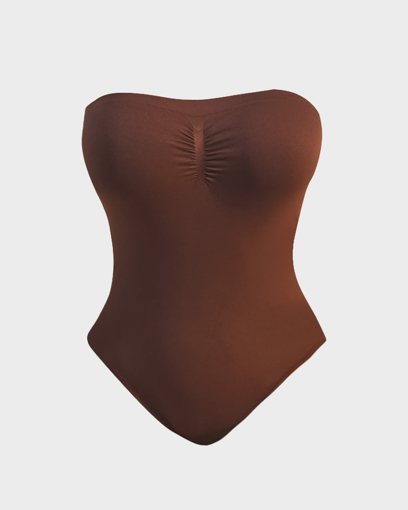 Body Modelador Sem Alças com Controlo de Abdómen