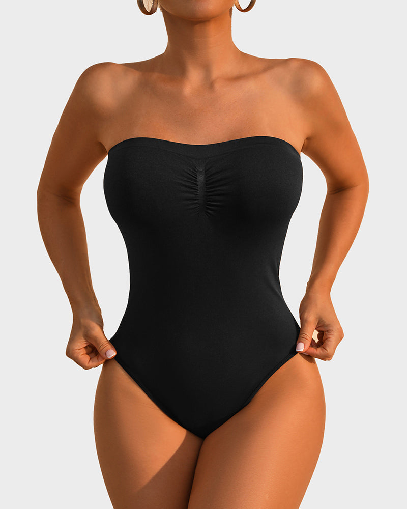 Body Modelador Sem Alças com Controlo de Abdómen