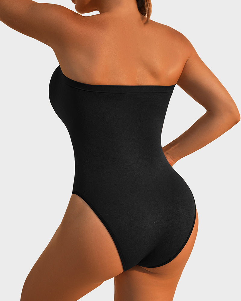 Body Modelador Sem Alças com Controlo de Abdómen