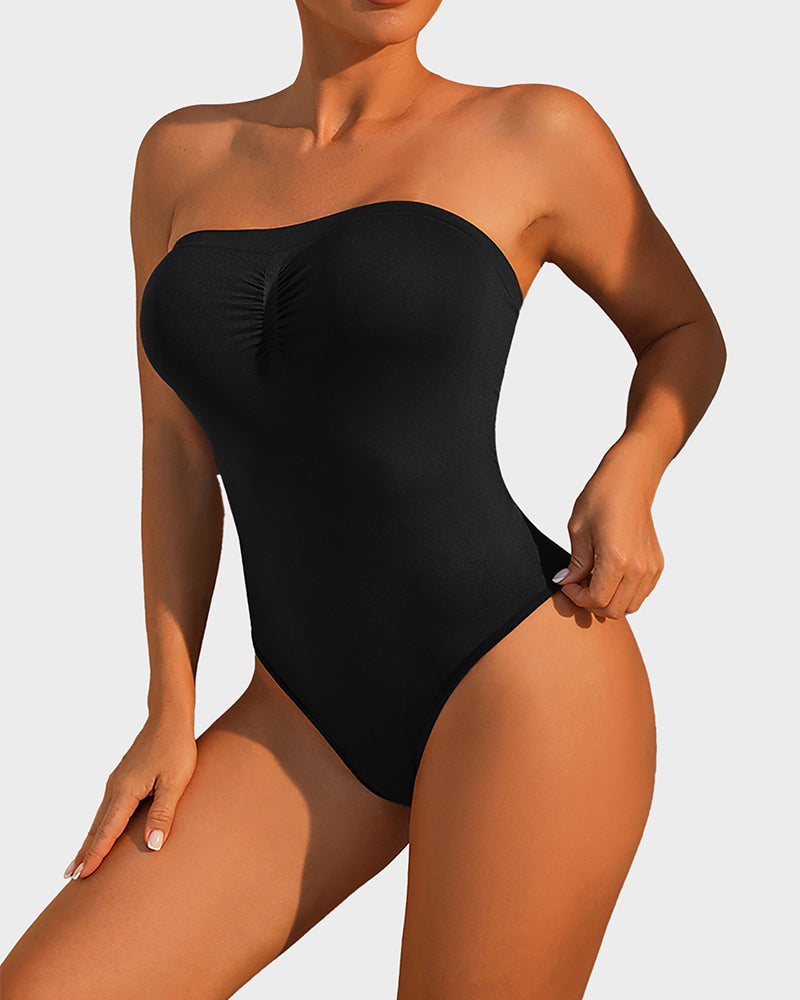Body Modelador Sem Alças com Controlo de Abdómen
