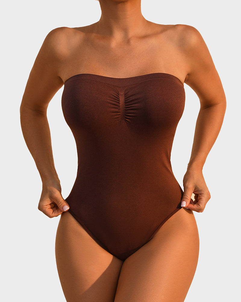 Body Modelador Sem Alças com Controlo de Abdómen