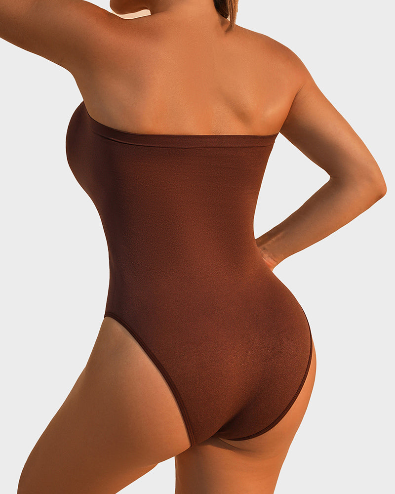 Body Modelador Sem Alças com Controlo de Abdómen